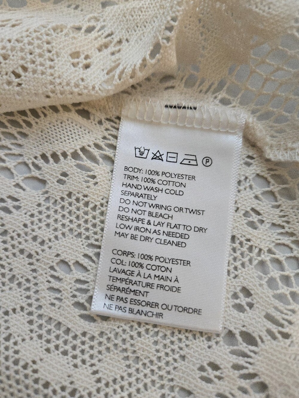 Kimchi Blue Urban Outfitters Cream Floral Lace High-Neck Tank Top Victorian EB4 - Picture 7 of 9